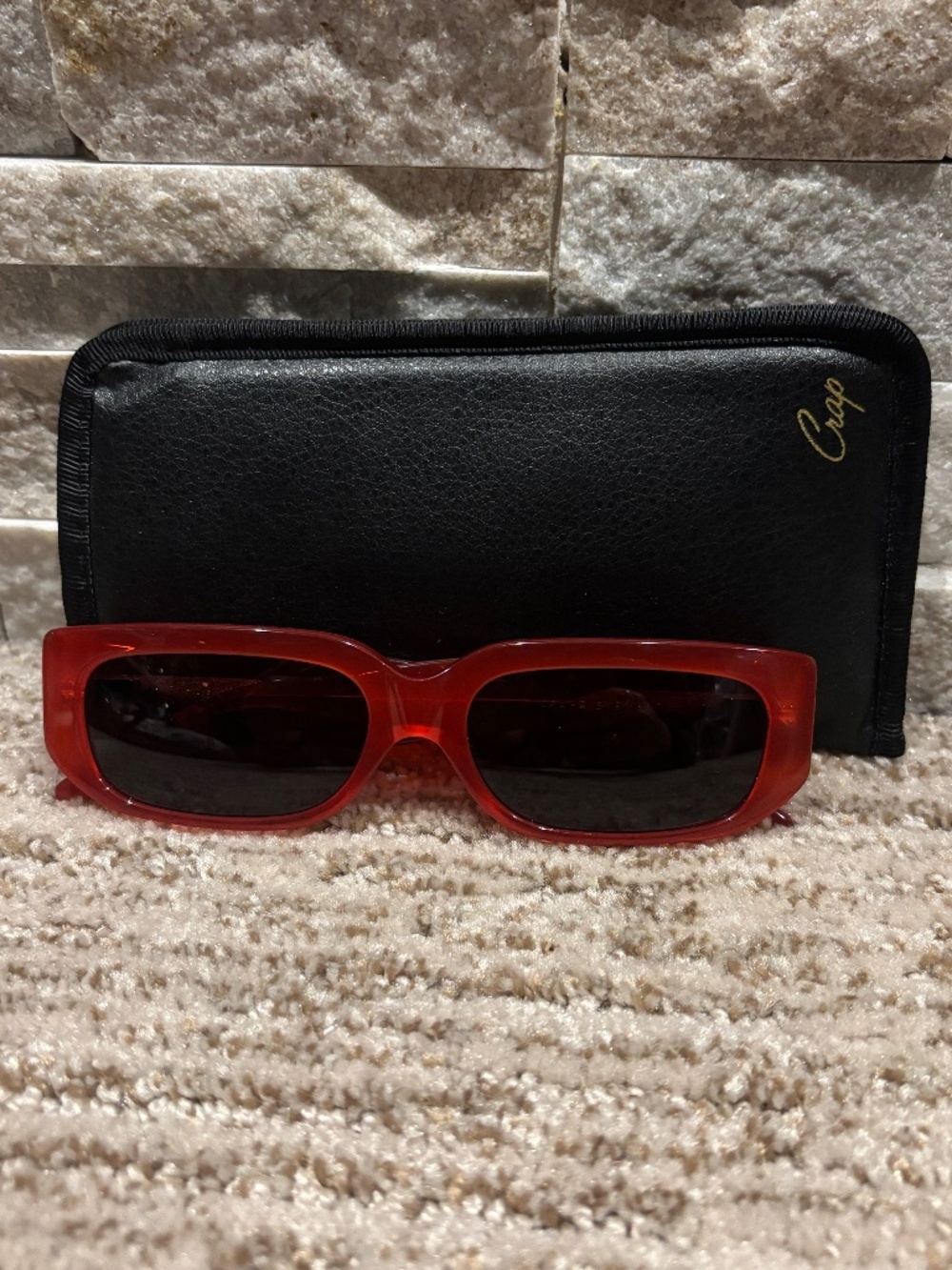 CRAP Eyewear Red “The Paradise Machine” Sunglasses